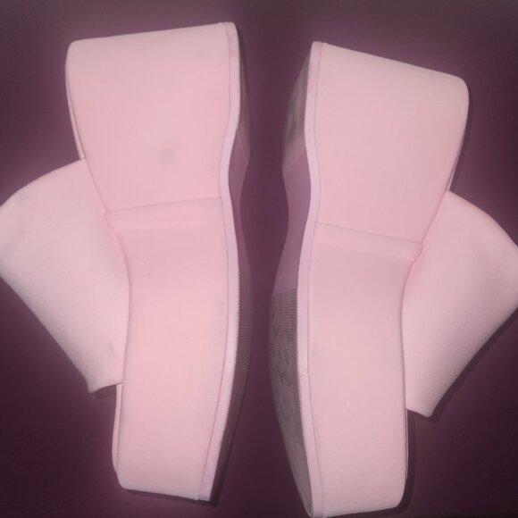 Pink Madden Girl Platform Sandals Size 8 - Picture 5 of 7